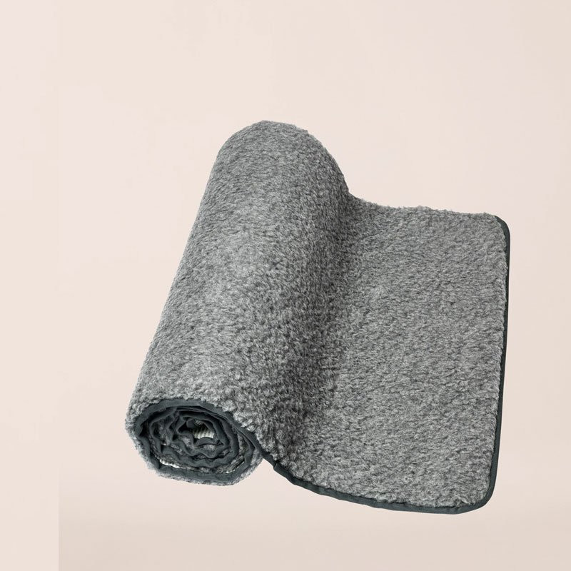 Yogamatte Natural Wool Dark grey