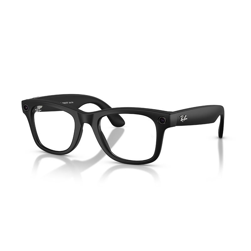 Solglasögon Meta Wayfarer Matte Black Photochro Clear/grey